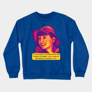 Dorothy Parker Portrait and Quote Crewneck Sweatshirt